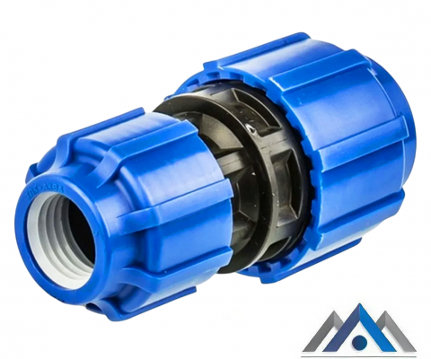 Муфта компрессионная для ПНД труб 50х40 мм
